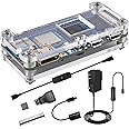 Banana Pi M2 Zero with Allwinner H3 CPU with 512M RAM Onboard WiFi & Bluetooth, with Acrylic Case, Heatsink, HDMI Adapter, OTG Cable, Header, 5V 2.5A Power Supply for Banana Pi M2 Zero