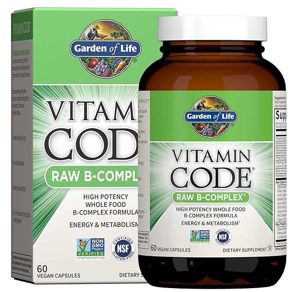 GARDEN OF LIFE VITAMIN B COMPLEX, 60 VEGAN...