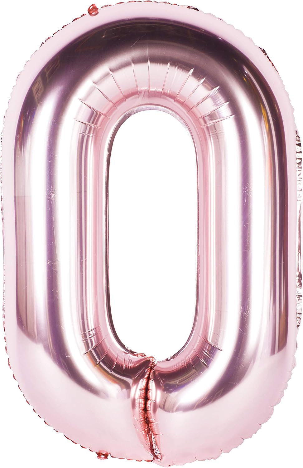 Rose Gold 0 Balloon 40 Inch Giant Helium Foil Number 0 to 9 Rose Gold Balloon Birthday Wedding Party Digital Decorations Number 0 - Image 3