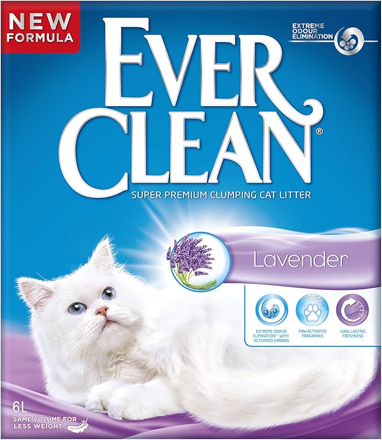 Ever Clean Lavender Cat Litter, 6 Litre Amazon.co.uk Pet Supplies