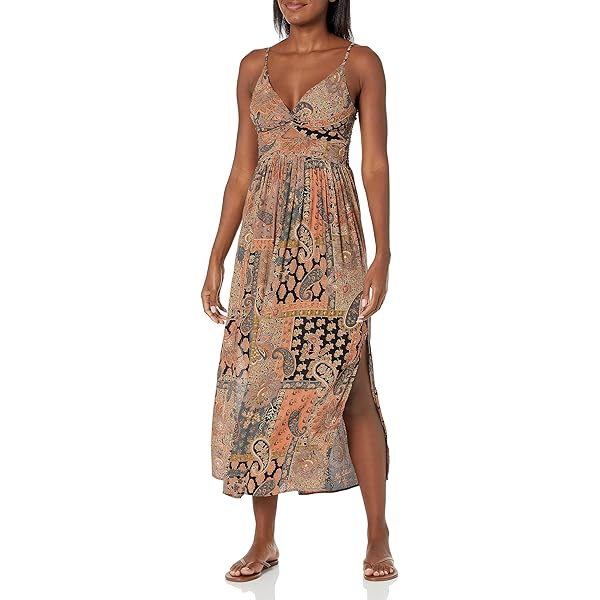 Angie Women's Halter Maxi Dress with Lace Insets Dress, Latte, Small at  Amazon Women's Clothing store