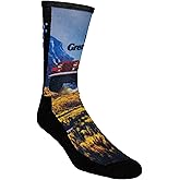 Jeep womens Vintage Ads Crew Socks - 1 Pair Pack - Lightweight Cushioned Comfort