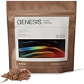 Synchro Genesis Plant Based Protein Powder | Chocolate Superfood | 30g of Organic Protein Per Serving | <1g Sugar | 1g Net Carbs | No Stevia | Superfoods + Prebiotics | Vegan + Keto Friendly