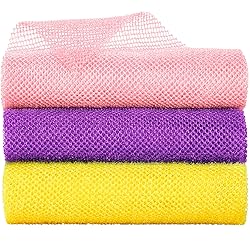 Metene 3 Pieces African Exfoliating Net, Colorful