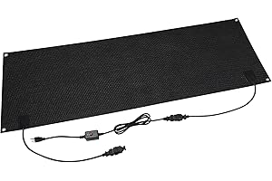 TEPU 20" x 60" Snow Melting Mats Outdoor, Non-Slip Heated Stair Treads for Outside, Heating Mat with Power Cord, Heated Walkway Mat for Winter Outdoor Stairs, Sidewalks, Roof, Garages