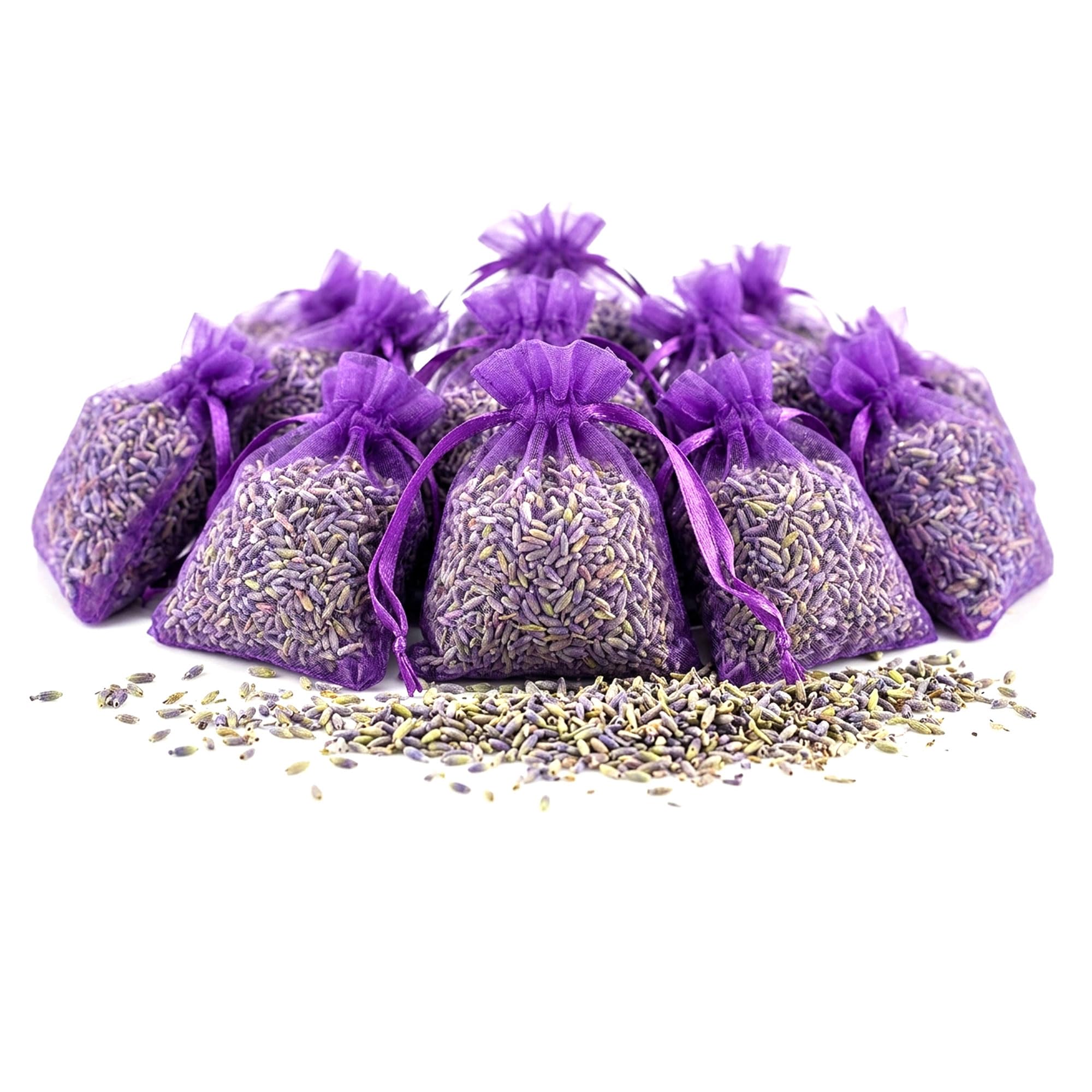 OLILLY 2025 HARVEST - Sachets of Lavender from Provence – 0,26 lb (Purple, 12 Sachets)