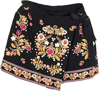 zara embroidered shorts