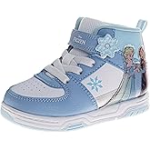 Josmo Girls High Top Sneakers Minnie Mouse Frozen Elsa Anna Paw Patrol Skye Lilo & Stitch Moana Character Shoes for Girls Size Toddler to Little Kid