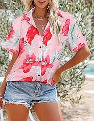 LILYCHIC Women's Hawaiian Shirts Outfits Luau Party