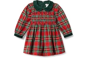 Amazon Essentials x Sofia Grainge Toddlers and Baby Girls' Long Sleeve Flannel Dress