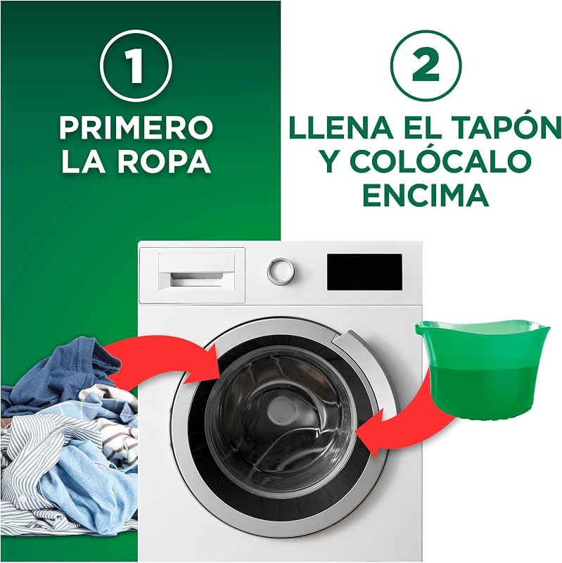 Detergente Lavadora Liquido, 40 Lavados, Jabon Frescor Sensaciones, Limpieza Mejorada en Ciclos Mas Frios con la Exclusiva Tecnologia de Limpieza en Frio, El embalaje puede variar