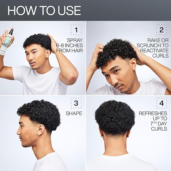 REDKEN CURL REFRESHING SPRAY FOR CURLY AND COILY HAIR – HYDRATES & DEFINES UP TO 7TH-DAY CURLS, SILICONE-FREE