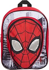 Marvel Spiderman Backpack for Boys Avengers Red Daypack with Reflective Eyes view 8