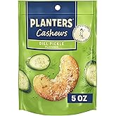 PLANTERS Cashews Dill Pickle - Trail Mix Snack Packs - Snacks with Dill Pickle, Snack Pack, Party Trail Mix, 5 Oz Bag, Pack o