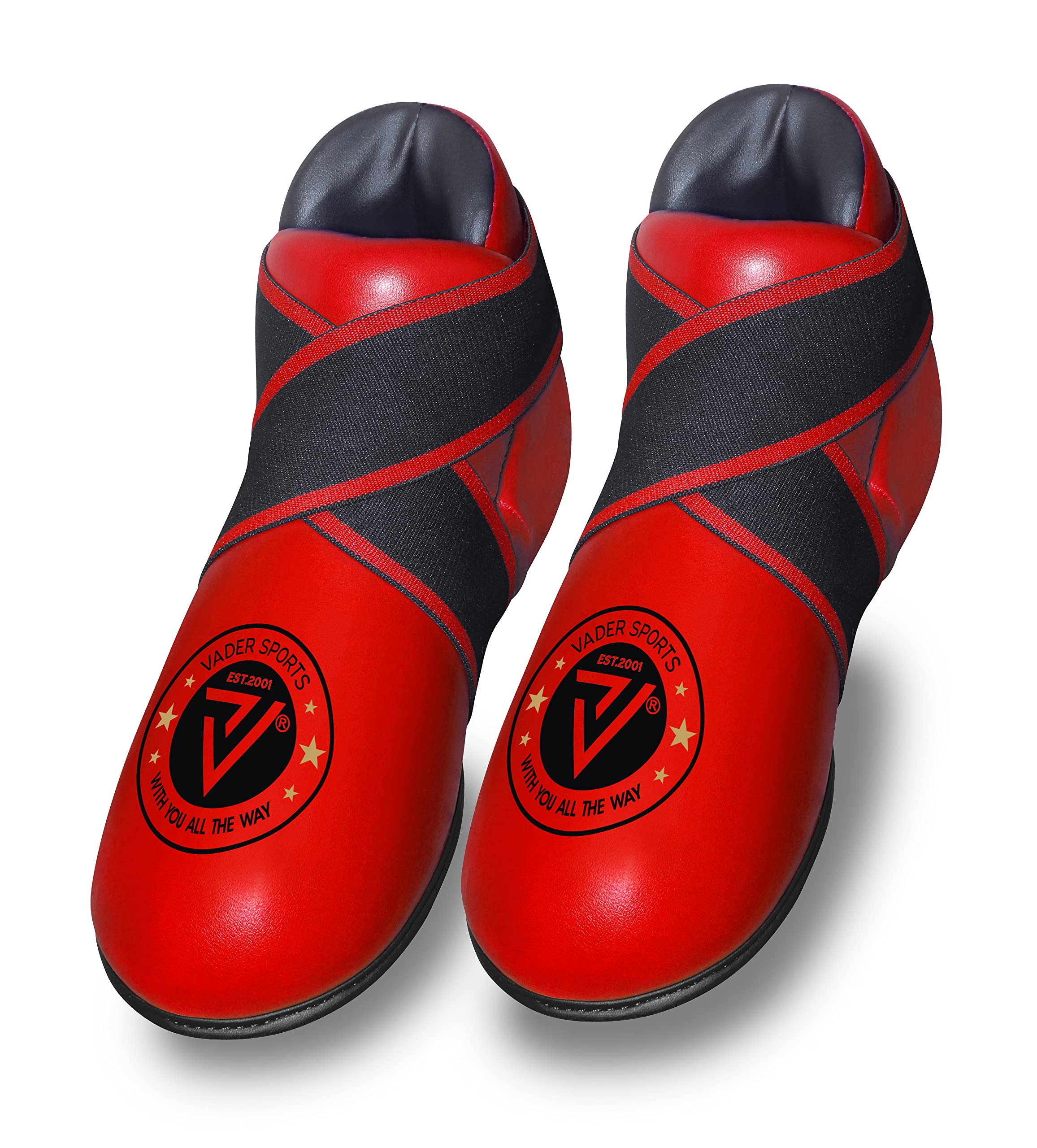 Red kickboxing boots semi/full contact kick boxing boots foot pad kids/Adults kick boxing foot pads (small kids 7-10yrs)