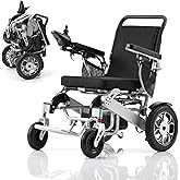 Electric Wheelchair for Adults,500W Motor All Terrain Foldable Motorized Power Wheelchairs,15 Miles Long Travel Range,Lithium Battery,Aluminum Alloy Frame