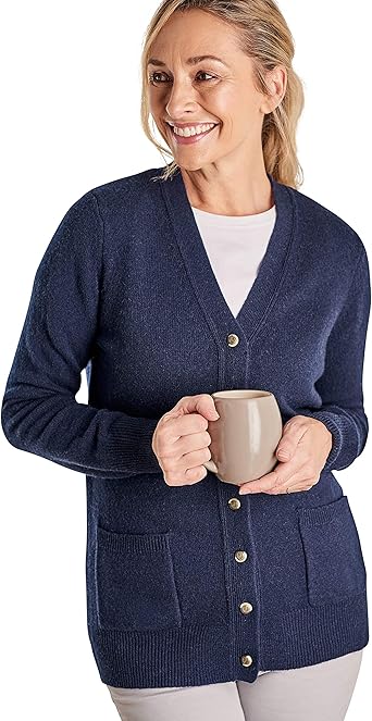 navy v neck cardigan ladies