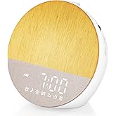 LETMEJOY Sunrise Alarm Clock, Natural Wake Up Light, Sound Machine with 30 Sleep Sounds, Dual Alarm, Snooze, 20 Brightness, 1