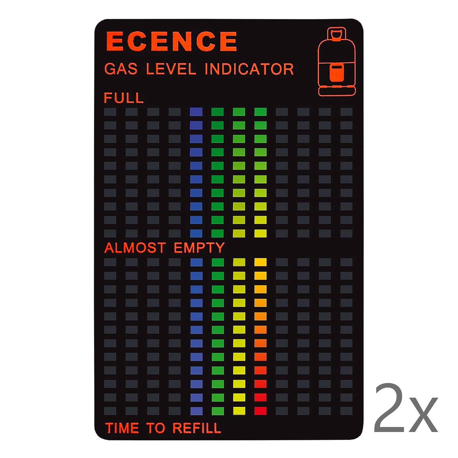 ECENCE 2x Gas level indicator for butane Amazon.co.uk Electronics