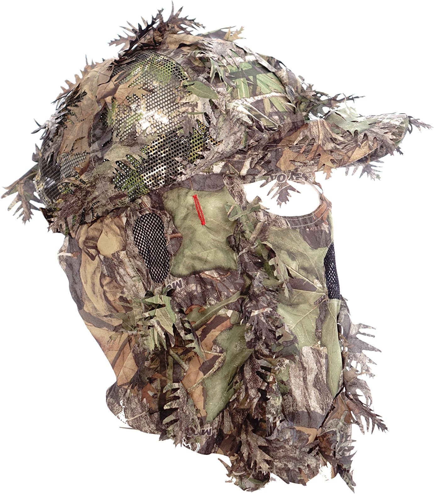 QuikCamo Mossy Oak Obsession Camouflage 3D Leafy Mesh Back Cap Hunting Face Mask Combination