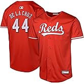Elly De La Cruz Cincinnati Reds MLB Kids Youth 8-20 Red Alternate Player Jersey