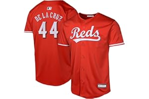OUTERSTUFF Elly De La Cruz Cincinnati Reds MLB Kids Youth 8-20 Red Alternate Player Jersey