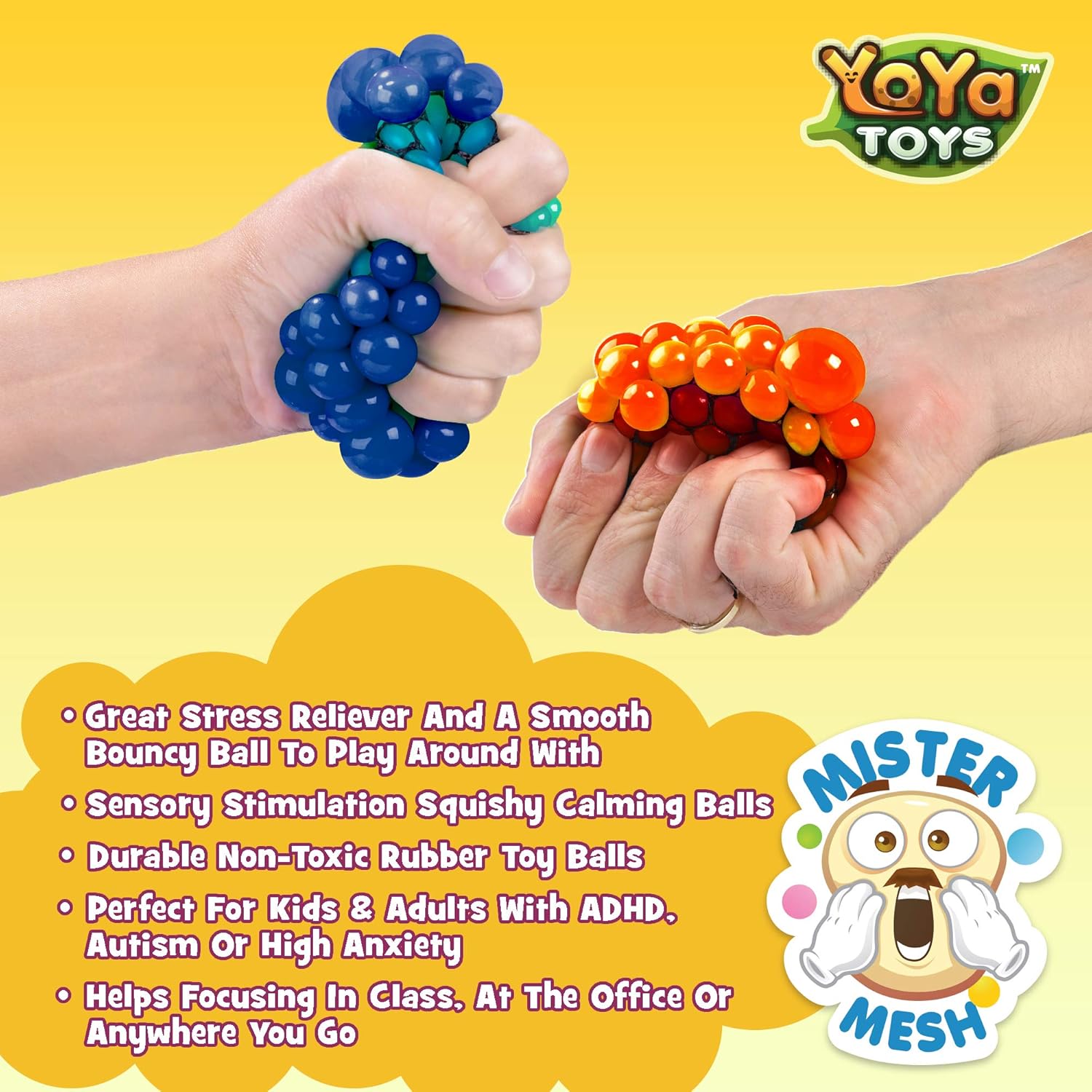 squishy mesh ball action