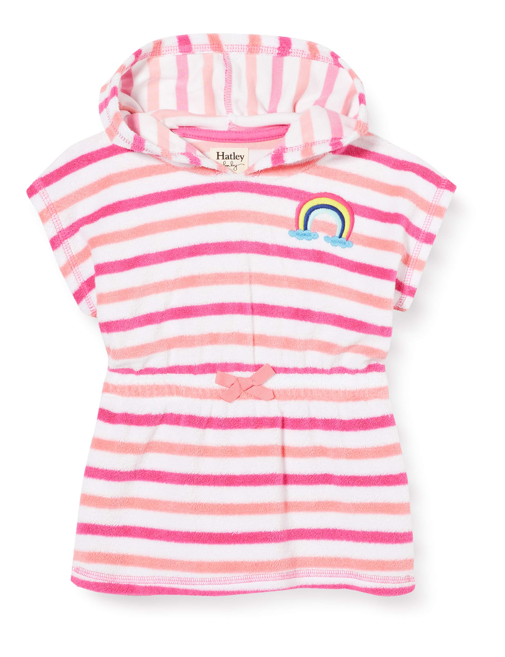 Hatley Baby Girls' Terry Swimwear Cover Up, Over The Rainbow, 3-6 Months