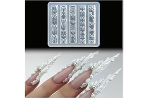 GEHAIWO Bow Nail Mold Silicone Tools Nails Art Resin Molds for Accessories Supplies