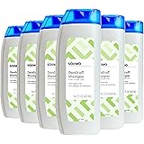 Amazon Brand - Solimo 2-in-1 Dandruff Shampoo and Conditioner, Clean Apple Scent, 14.2 Fluid Ounce (Pack of 6)