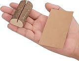 BELLE VOUS 20 Pack Place Card Holders & Cards - Rustic Wooden Table Stands view 3
