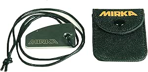 Mirka Shark Blade Denibbing Tool – Carbide Steel, Removes Paint Nibs & Runs – Includes Pouch & Lanyard