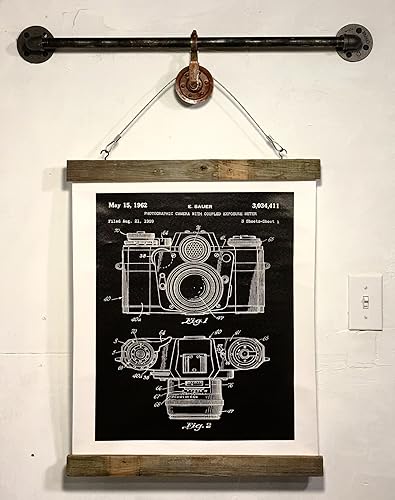 Amazon Com Industrial Wood Signs Rustic Wall Decor Camera