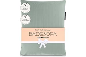 BADESOFA® Luxury Bath Pillow S - Ultra Comfortable & Quick-Drying Bath Back Pillow - Washable Full Body Bath Pillow for Bathtub - Therapeutic Head and Neck Support - Luxury Spa Cushion in Green