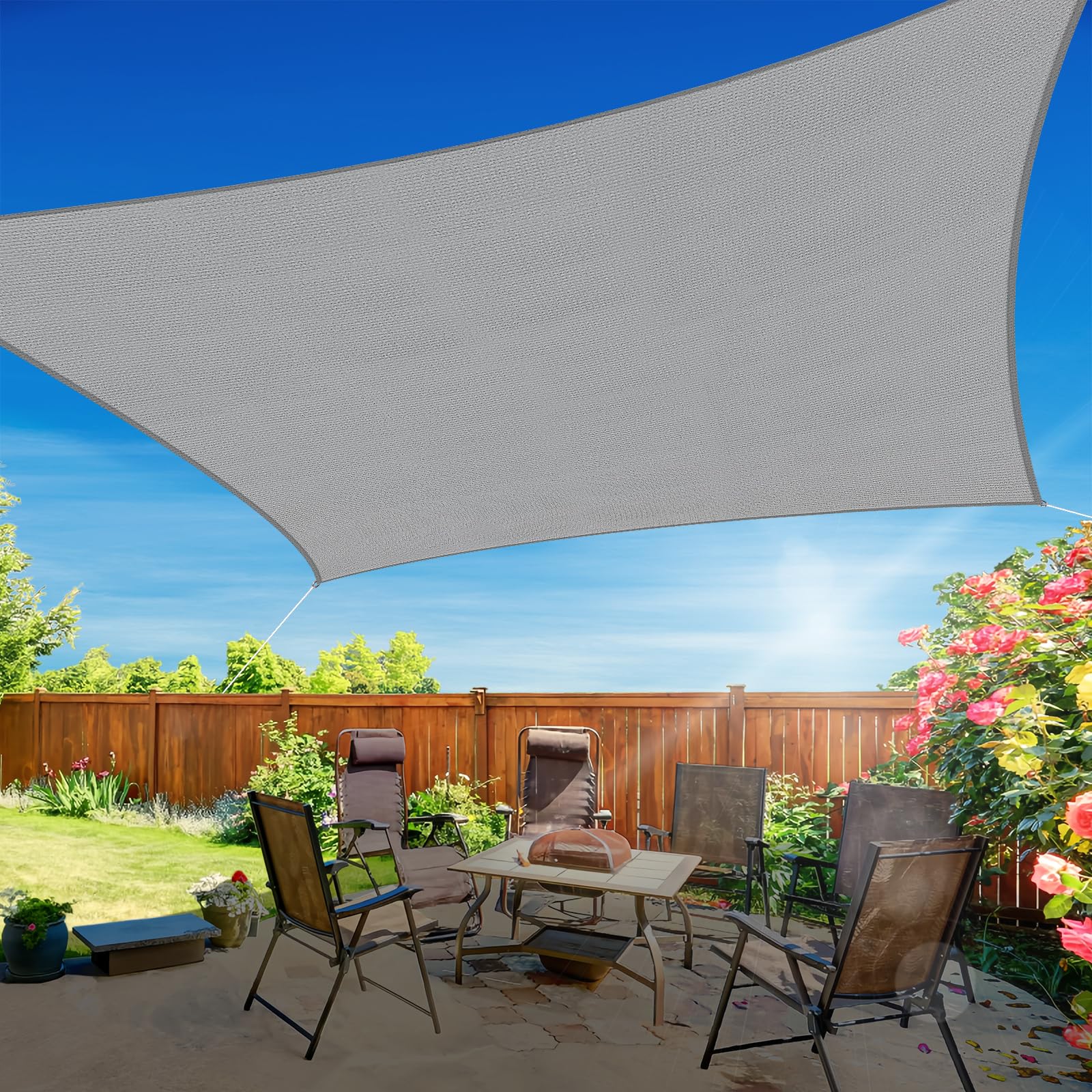 RoomHacks 12'x12' Sun Shade Sail, UV Protection