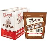 Bob's Red Mill Whole Wheat Flour, 3 Pound (Pack of 4) - Whole Grain, Non-GMO, Vegan
