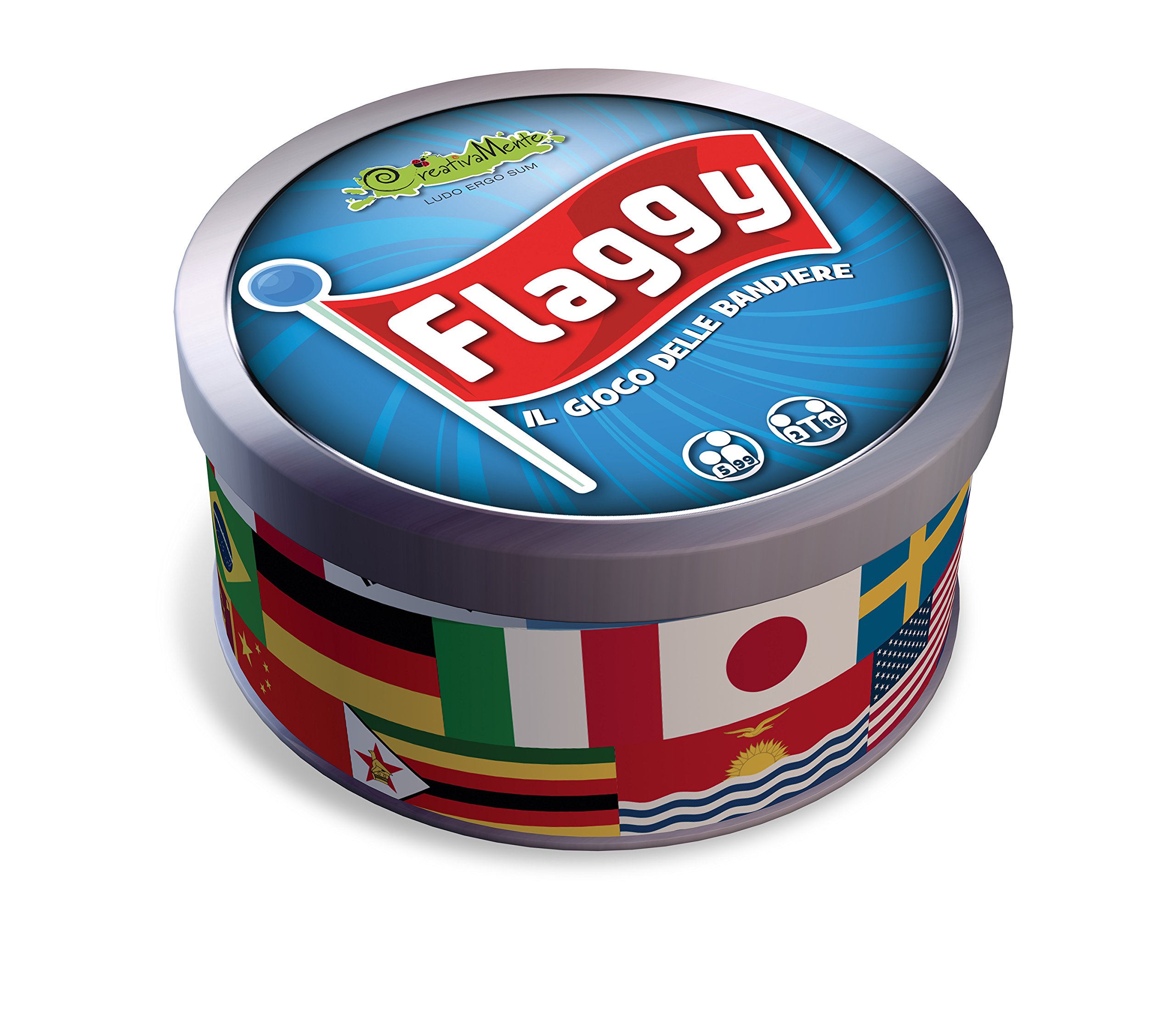 CreativaMente - Flaggy, the Game of Flags, from 5 to 99 years - 541 (Italian Version)