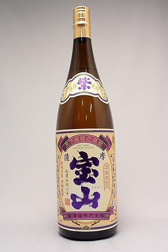 Amazon Co Jp 紫薩摩宝山 25度 芋焼酎 西酒造 1 8l 食品 飲料 お酒