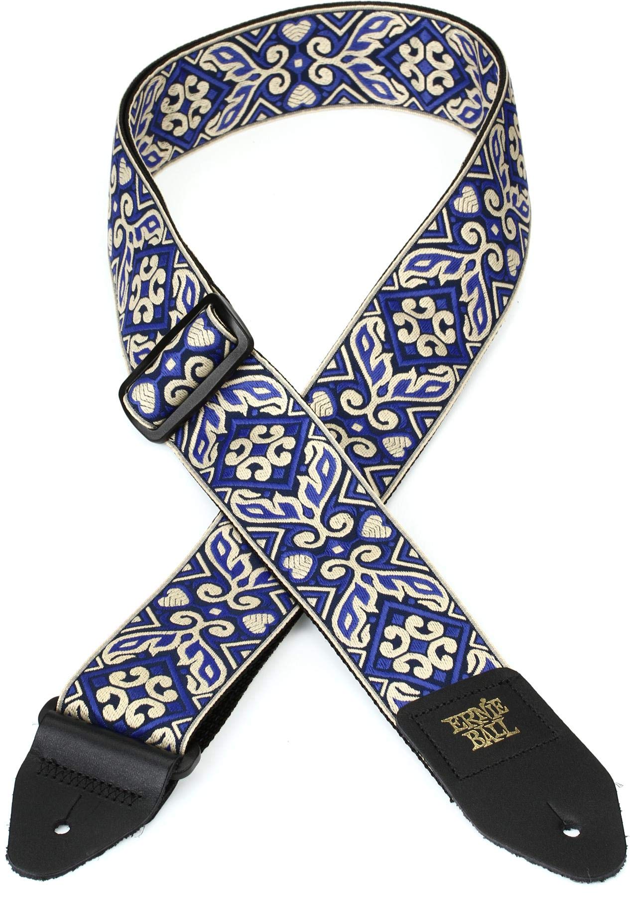 Ernie Ball Tribal Blue Jacquard Guitar Strap