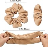 Lolalet Satin Scrunchies 6Pack Big Soft Hair Ties for Thick Thin Hair Style E view 6