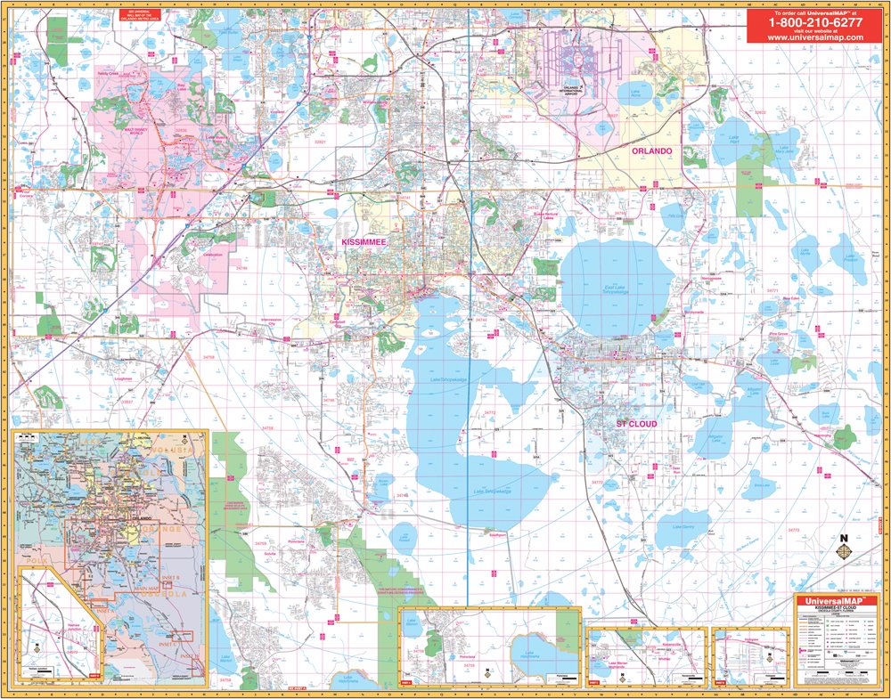 Map Of Kissimmee Fl Osceola/Kissimmee, Fl (City Wall Maps): Kappa Map Group: 9780762547906:  Amazon.com: Books