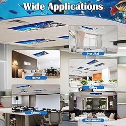 ANGSYLTH 2 Pcs Fluorescent Light Covers - 4 x 2