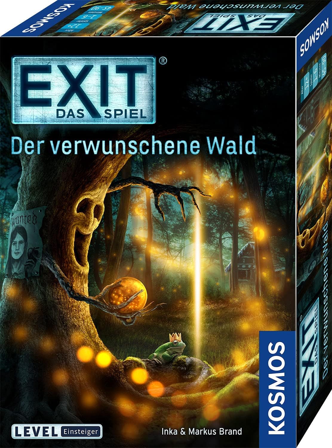 KOSMOS 695149 EXIT - Das Spiel - Der verwunschene Wald, Level: Einsteiger, Escape Room Spiel, EXIT Game für 1 bis 4 Spieler ab 10 Jahre, EIN einmaliges Gesellschaftsspiel