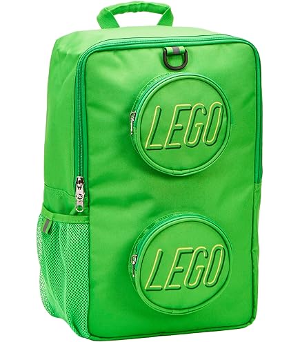 LEGO Kids Brick Mini Backpack Accessory Pouch with Novelty Backstraps, Snaps to Belt or Full-Size Backpack, Holds Small Items like Keys & Headphones, Black : Toys & Games