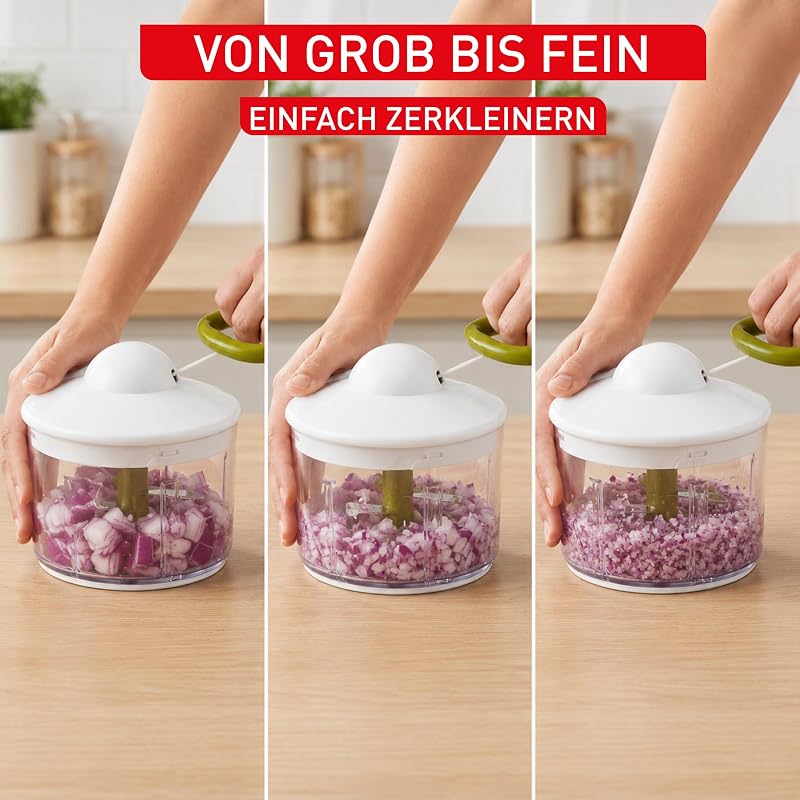 5-Sekunden Zerkleinerer, ohne Strom, Fassungsvermögen: 500 ml