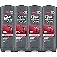 Dove Men+Care Body and Face Wash with 24-hour Nourishing Micromoisture, Deep Clean, Men's Body Wash, 532mL, Pack of 4
