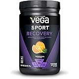 Vega Sport Recovery,Tropical, Post Workout Recovery Drink for Women and Men, Electrolytes, Carbohydrates, B-Vitamins, Vitamin