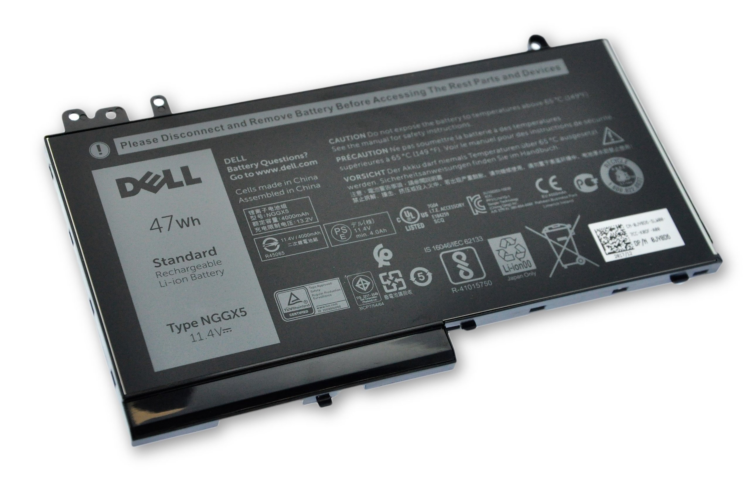 Dell Latitude E5270 E5470 E5570 3-Cell 47Wh Battery JY8D6 NGGX5 W9FNJ 451-BBUM