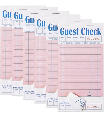WAVEYU Cute Server Books For Waitress Waiter, Leather Guest - View #4