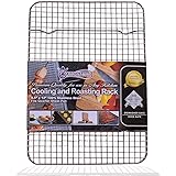 KITCHENATICS Quarter Sheet 100% Stainless Steel Roasting & Cooling Rack, 1/4 Sheet Rust Proof Rack with Patent-Pending Multip